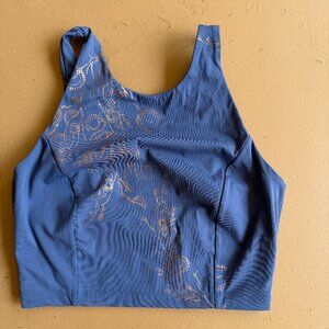 Sweaty Betty Goddess Foil Crop Bra Seamless Tank Top Small S